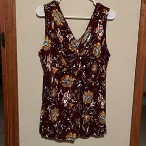 New never worn lane Bryant twist too red floral